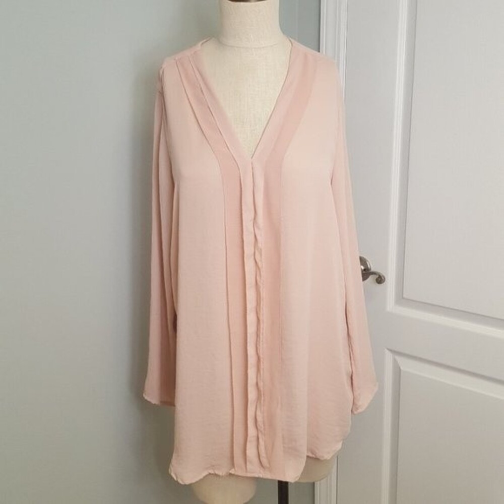 Joe Fresh Blush Blouse Sheer